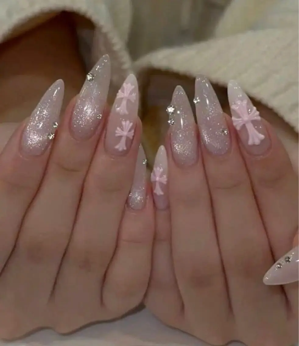 ネイル フラッシュネイル フレンチネイル グラデーション キラキラネイル 韓国ネイル ハンドネイル Hy nailsのネイルデザイン