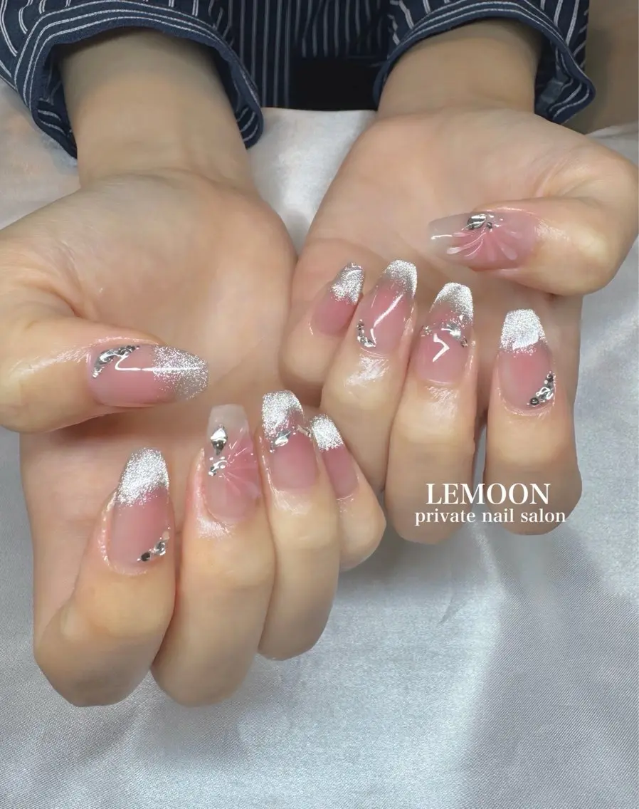 ネイル ピンク ハンドネイル nail salon LEMOONのネイルデザイン