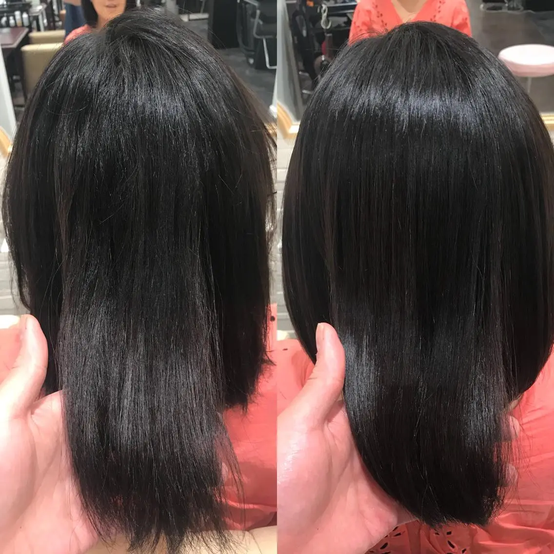 ミディアム 縮毛矯正 カット ヘアカラー トリートメント 韓国ヘア×髪質改善 ⭐️谷遼平⭐️のヘアスタイル