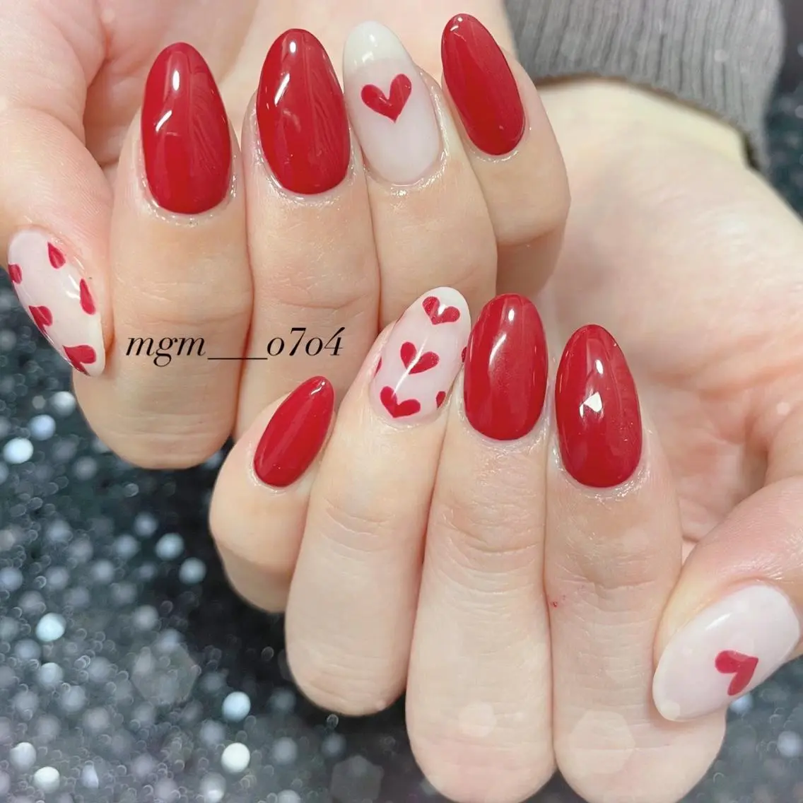 ネイル ハンドネイル ハンドケア MoON...❤︎ MeGuのネイルデザイン