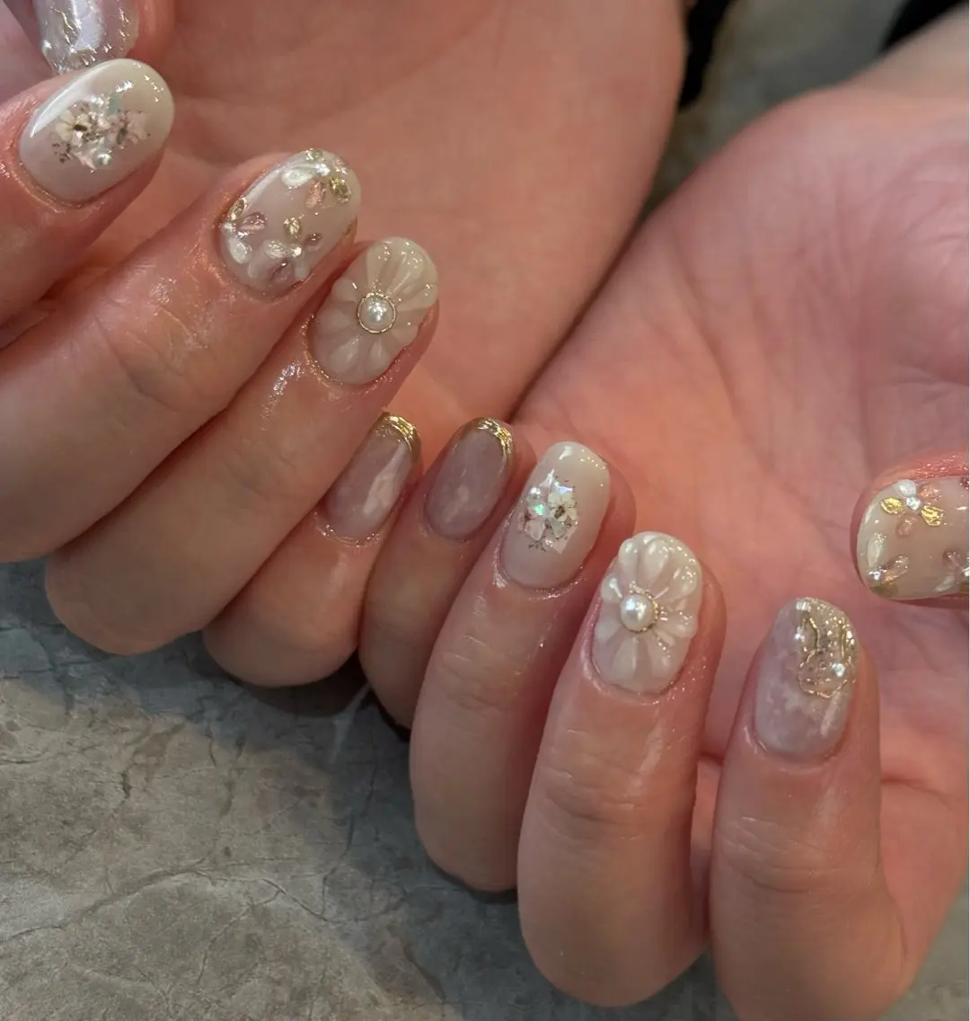 ネイル 春ネイル ハンドネイル Blé nailのネイルデザイン