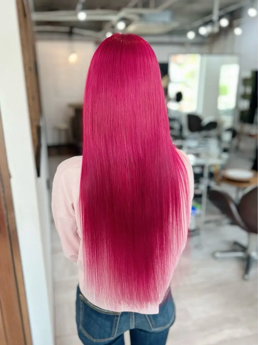ロング カラー カット ヘアカラー 山田 心愛のヘアスタイル