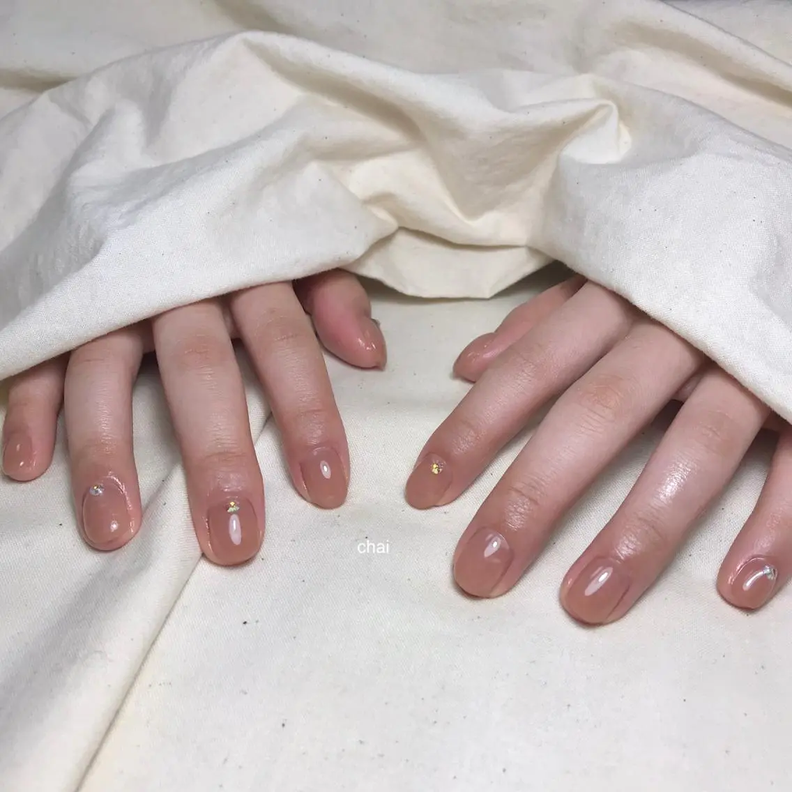 ネイル ストーンネイル ハンドネイル chai nail _ai📍鶴橋/桃谷のネイルデザイン