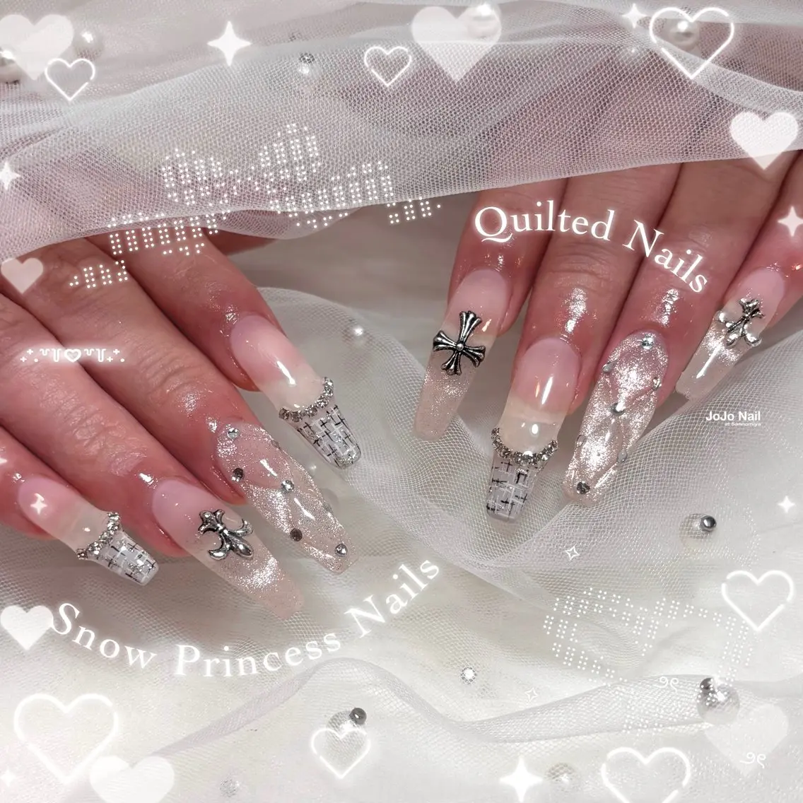 【⑅ॱ˖スーパーロング】10本長さ出し+持込みアート8本程の写真