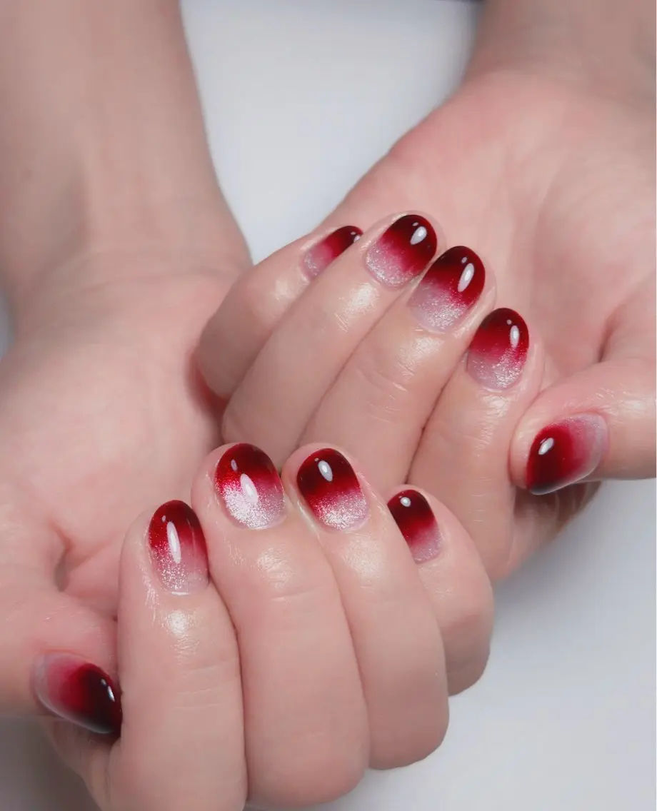 ネイル オーロラネイル 長さ出し フットネイル ラメ(グリッター) ラメグラデーション ハンドネイル 👍thumbs up nail👍のネイルデザイン