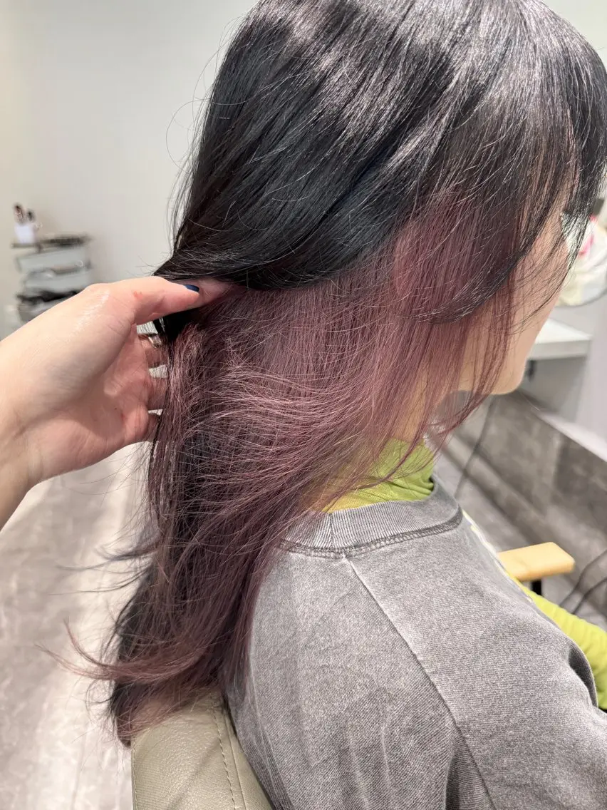 ロング カラー ヘアカラー トリートメント ヘッドスパ 吉田 空 (POANA.)のヘアスタイル