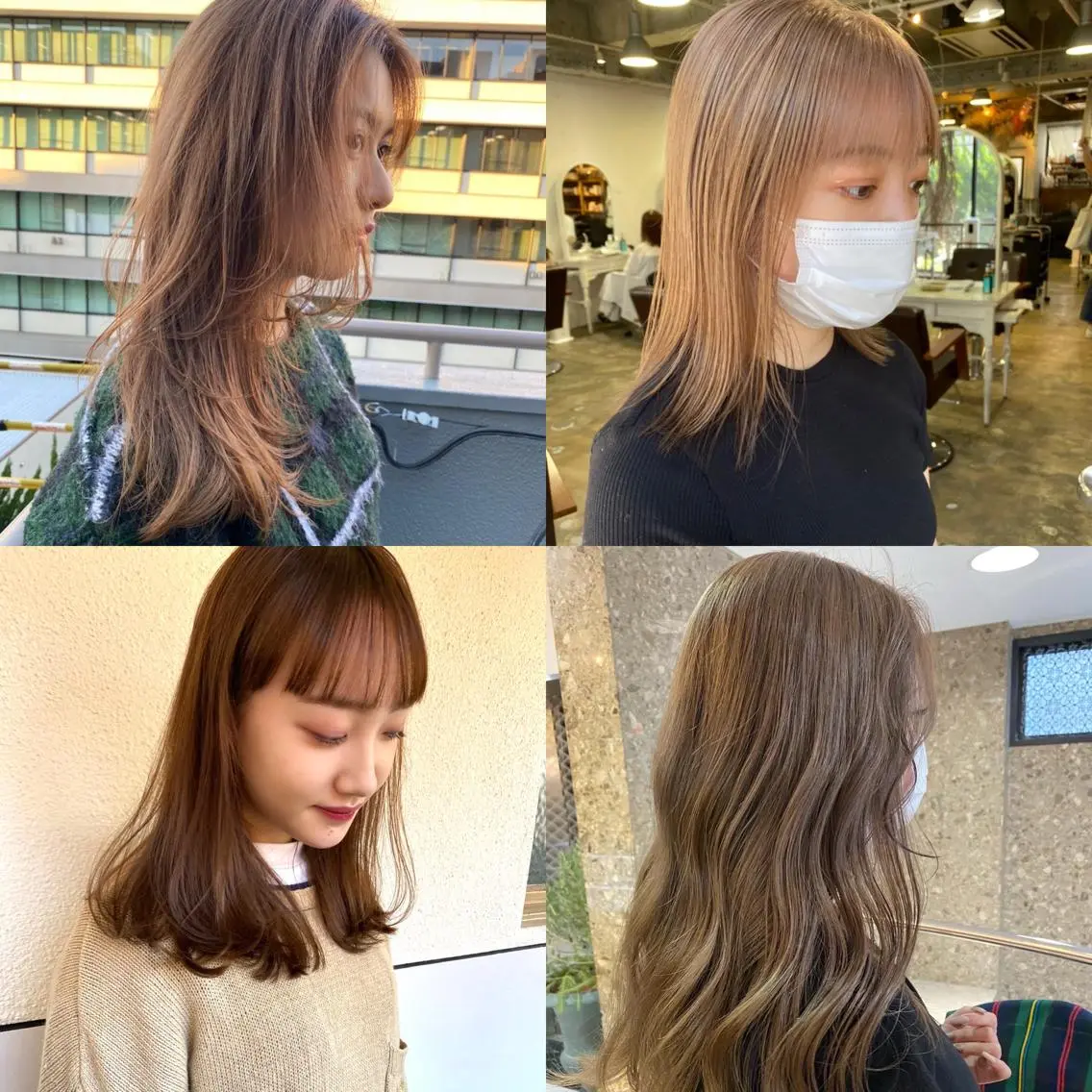ミディアム カラー カット ヘアカラー Pia ツボイ ケイタのヘアスタイル