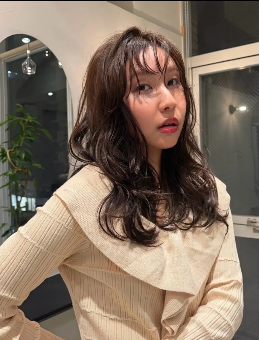 ロング パーマ ボブ 髪質改善 韓国風ヘア レイヤーカット 似合わせカット 天神大名抜け感パーマ ラフパーマのその他イメージ