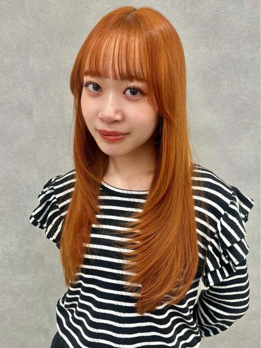 ロング カラー ヘアアレンジ marble by KENJEのヘアスタイル