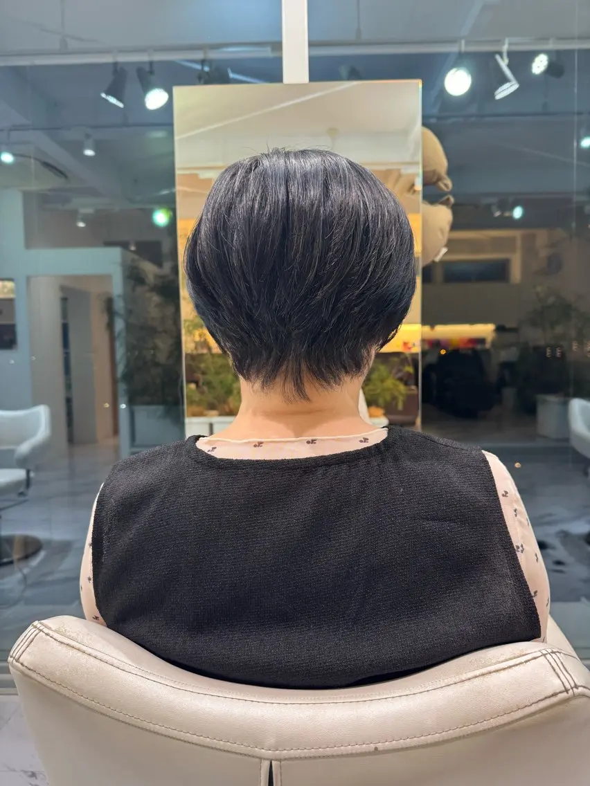 ショート 新美 恵里子のヘアスタイル