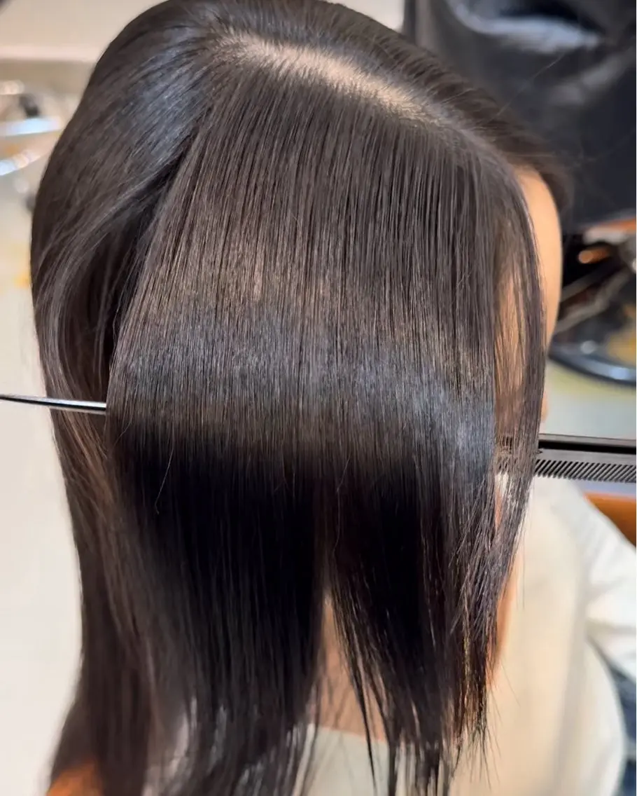 ロング 縮毛矯正 渋谷/ALBUM \ＭＡＹＡのヘアスタイル