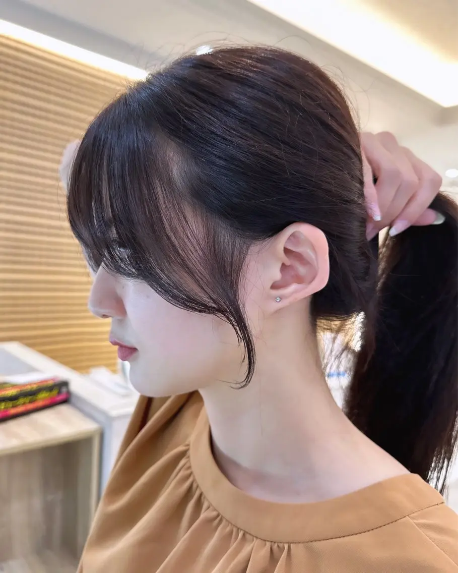 セミロング カラー 韓国風/顔周りカット /髪質改善RYOTAのヘアスタイル
