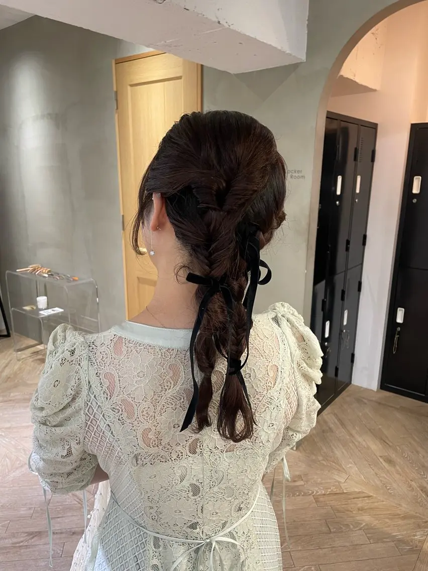 ロング ヘアアレンジ 結婚式・ブライダル LOREN/ miuのヘアスタイル