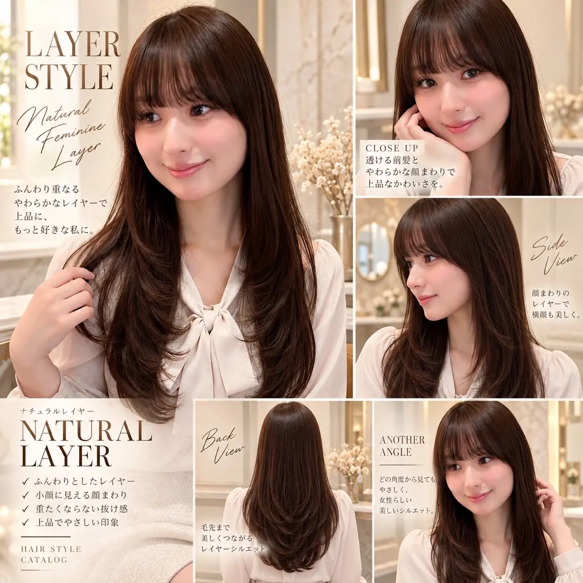 セミロング カラー カット ヘアカラー 縮毛矯正 トリートメント 🦋韓国風レイヤー/ 艶髪矯正🦋凛太郎のヘアスタイル