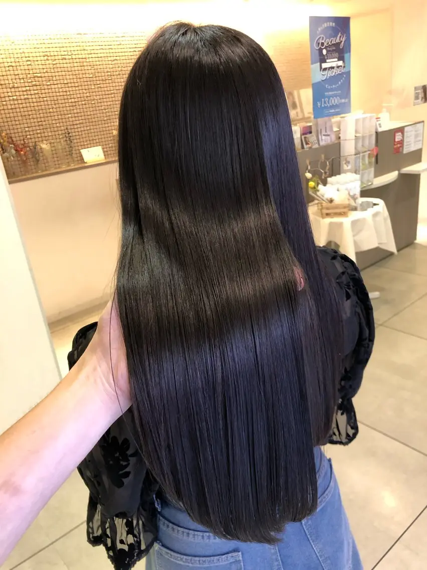 ロング 髪質改善 縮毛矯正 縮毛矯正 トリートメント 門田 恭弥のヘアスタイル