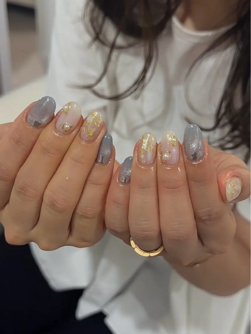 ネイル マグネットネイル ハンドネイル Salon Ｋのネイルデザイン