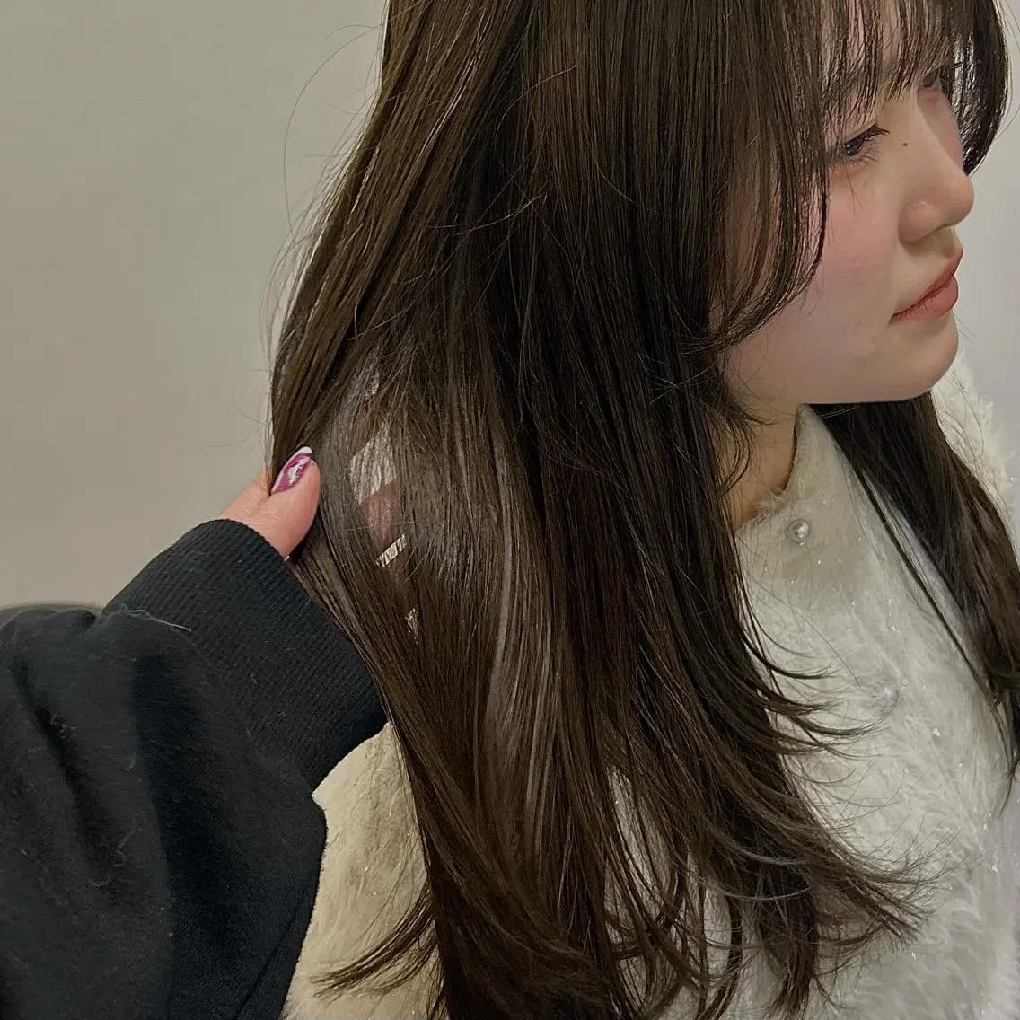 ロング カラー オリーブカラー The Ect心斎橋 ❤︎marina❤︎のヘアスタイル