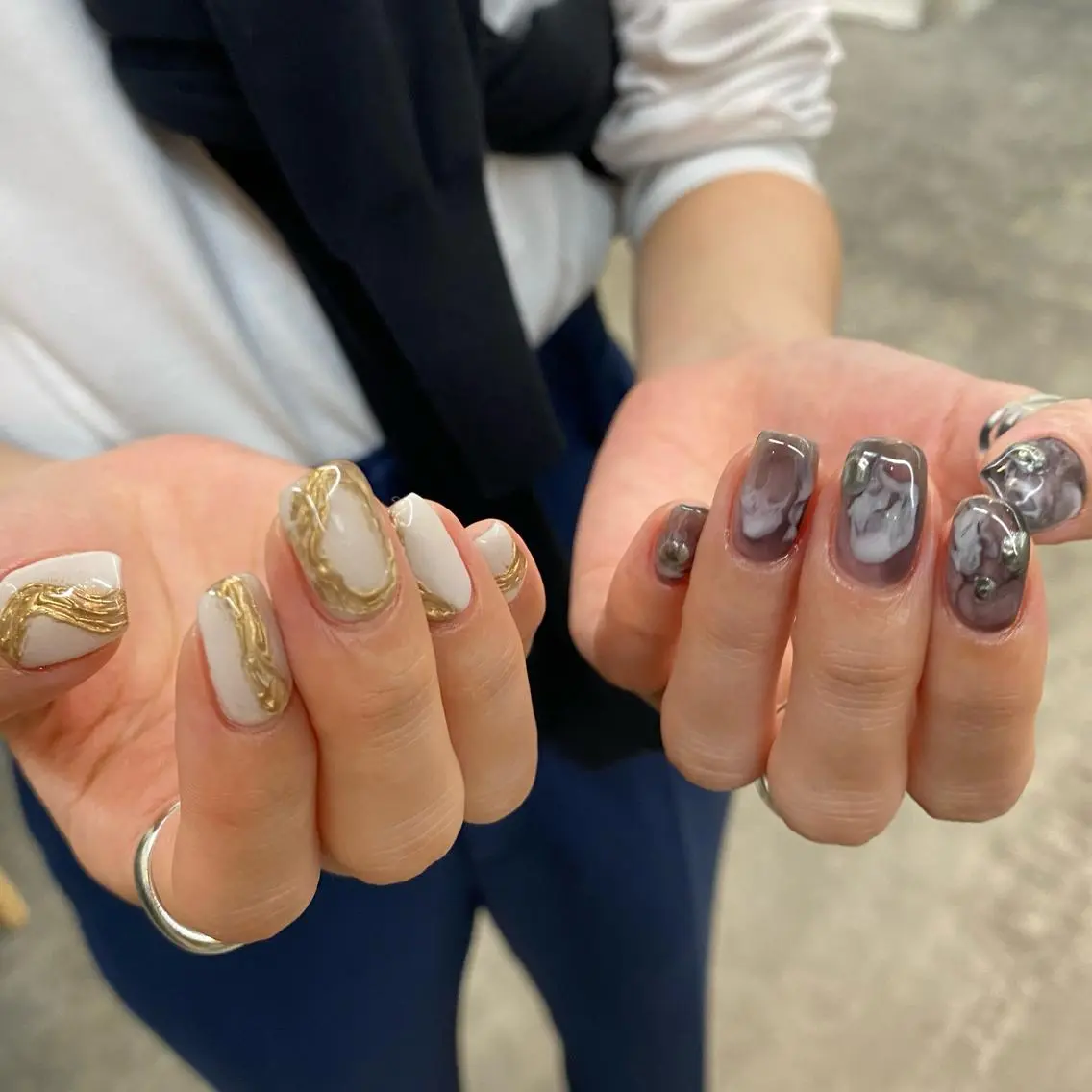 ネイル 持ち込み ハンドネイル 栗林 実莉のネイルデザイン