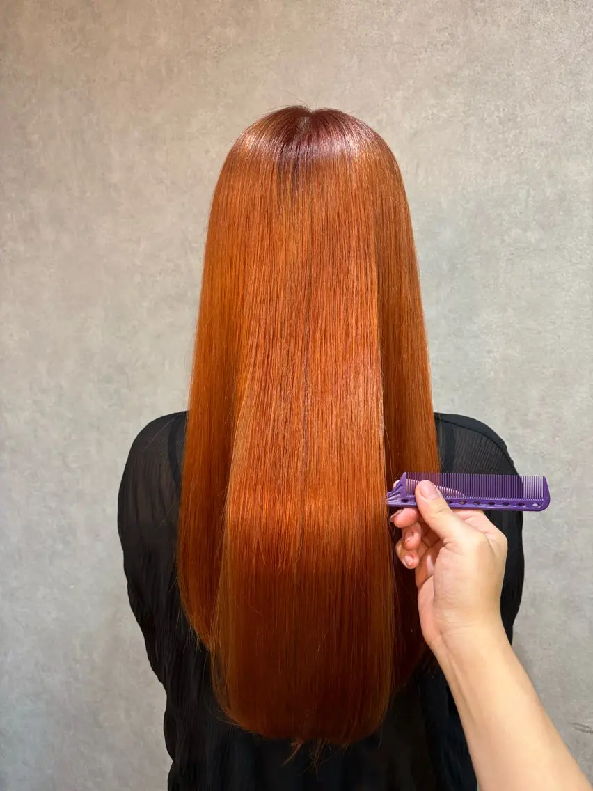ロング ヘアカラー 💜髪質改善/ 艶カラー/ミナ🩷のヘアスタイル