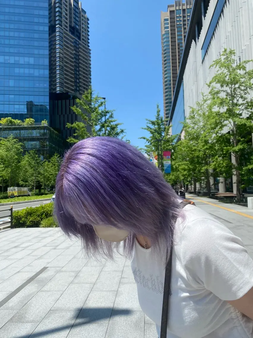 ミディアム カット ヘアカラー momoka モデル募集のヘアスタイル