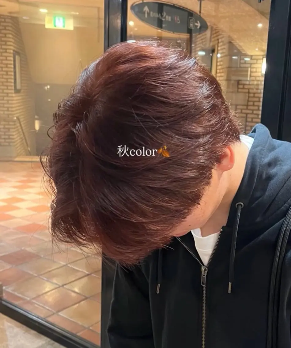 メンズ ヘアカラー 窪田 茉栞呂のヘアスタイル