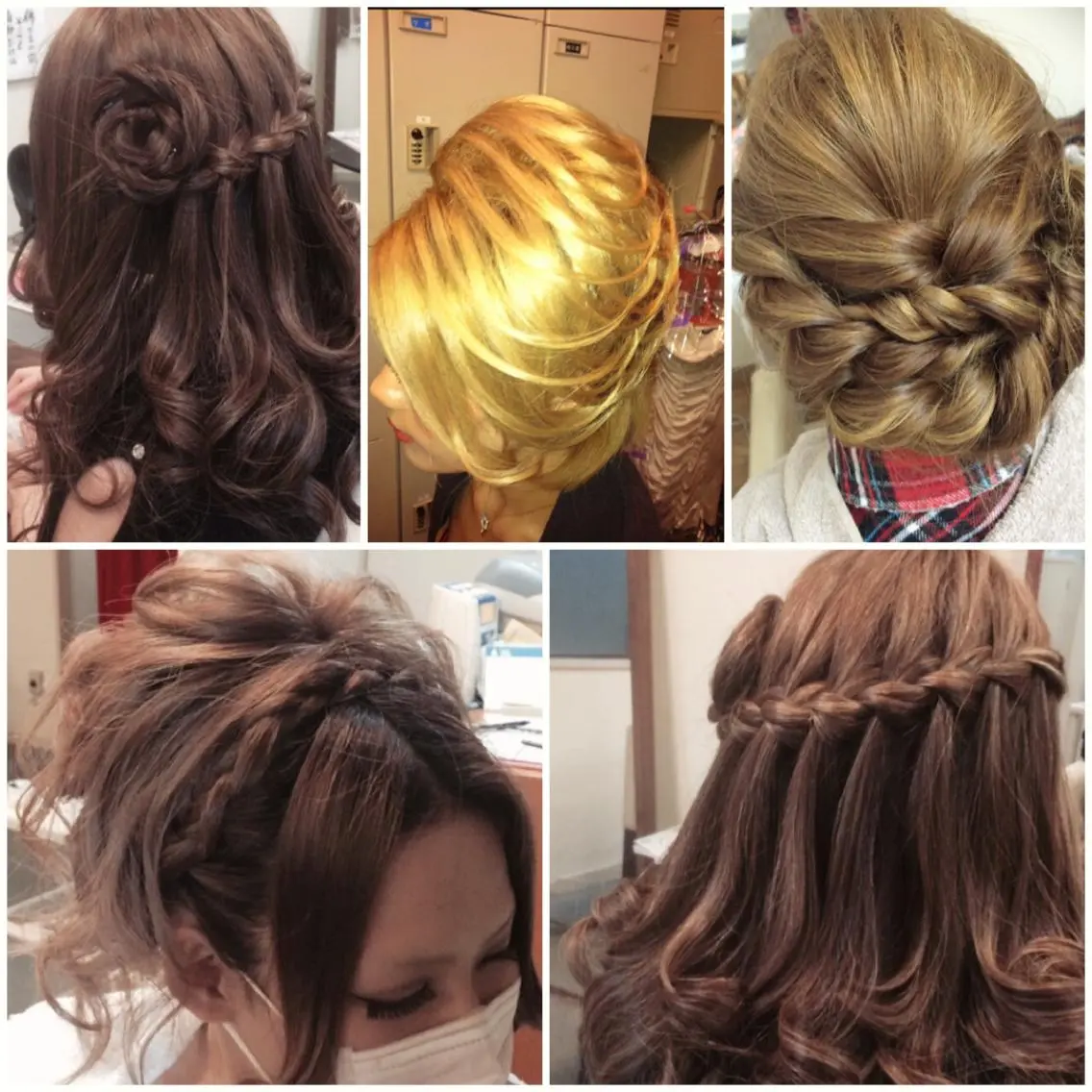 ヘアアレンジ ハーフアップ ヘアセット ラムーン アイラッシュ&ヘアメのマツエク・マツパデザイン