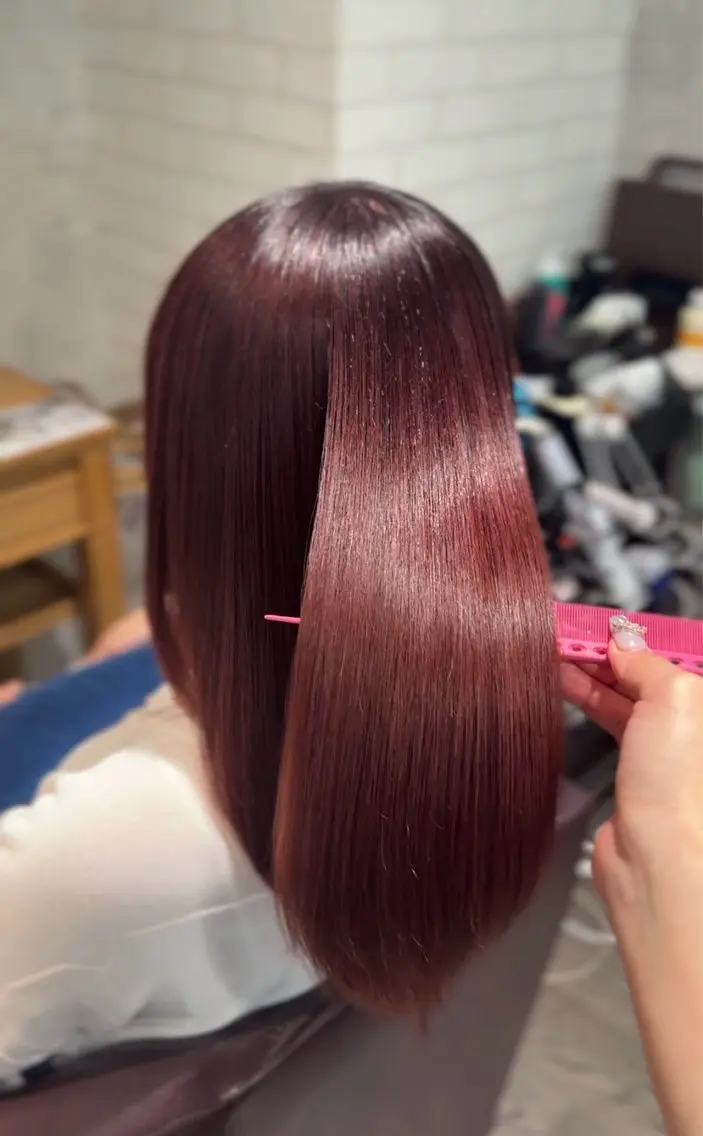 セミロング カラー カット ヘアカラー 乃空/★縮毛矯正✩* /うる艶(.⩊<)☆のヘアスタイル