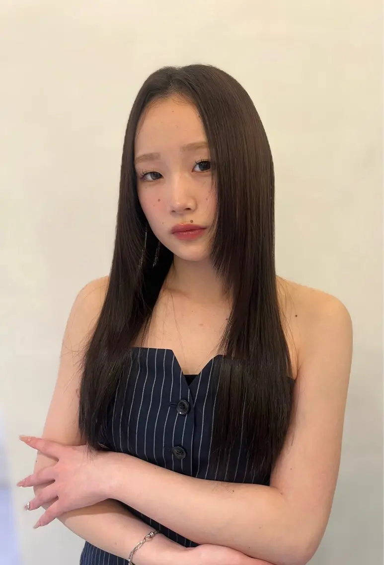 🤎straight(縮毛)の写真