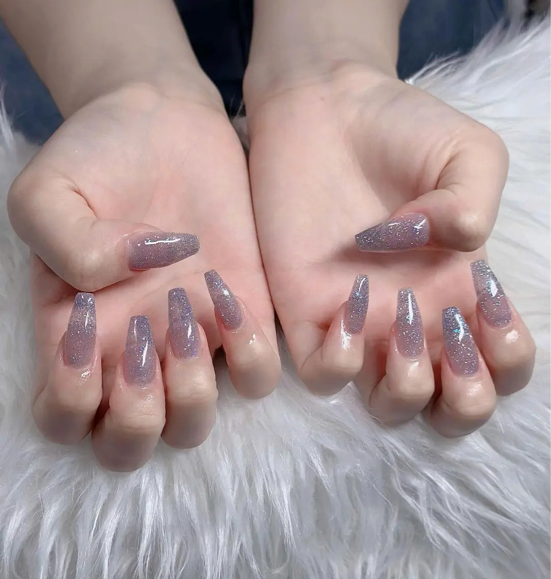 ネイル オーロラネイル フレンチネイル ジェルネイル ハロウィン キラキラネイル ハンドネイル H.baby Nail Salonのネイルデザイン