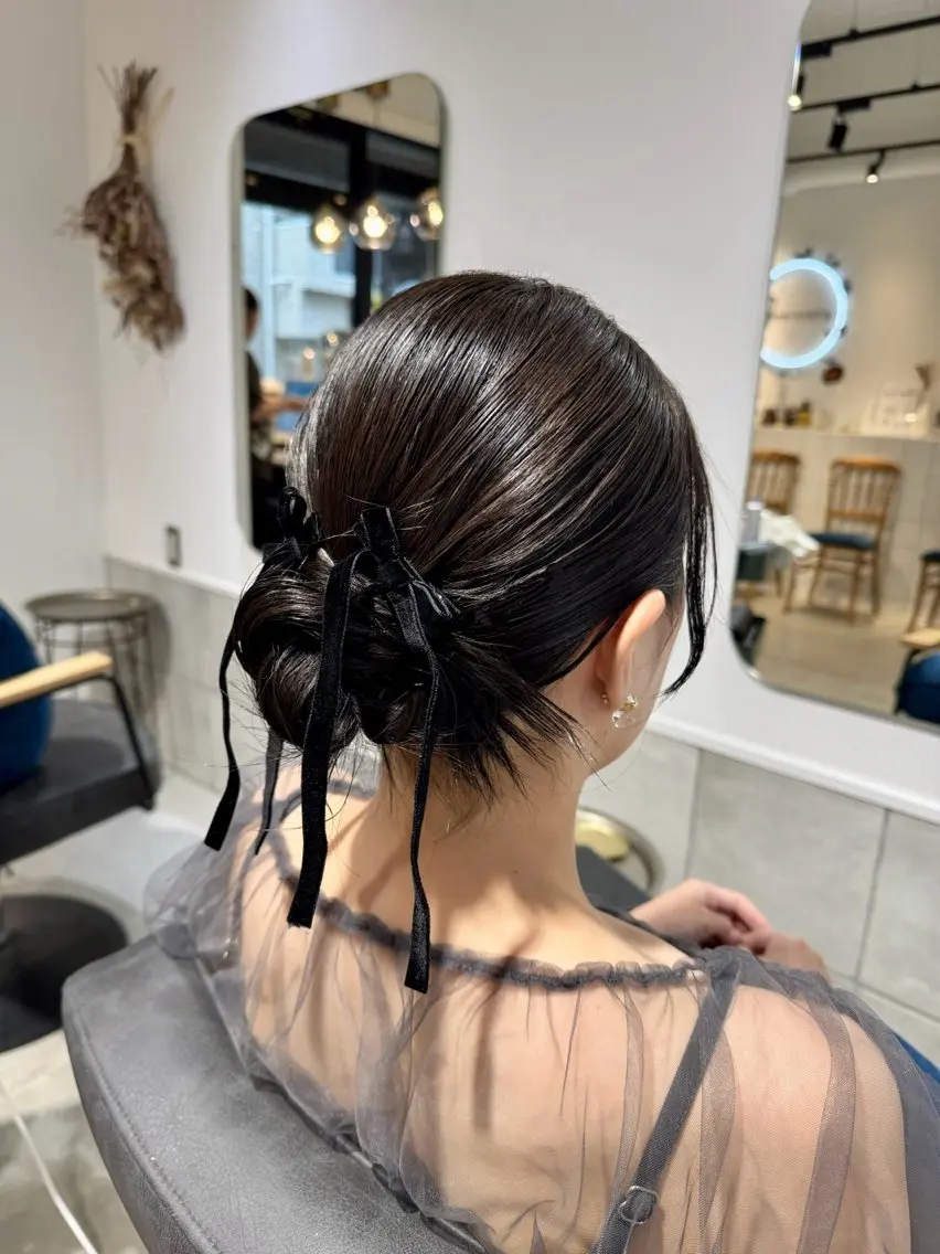 ヘアアレンジ ヘアセット 𝐇𝐢𝐧𝐚 ⟡.·のヘアスタイル
