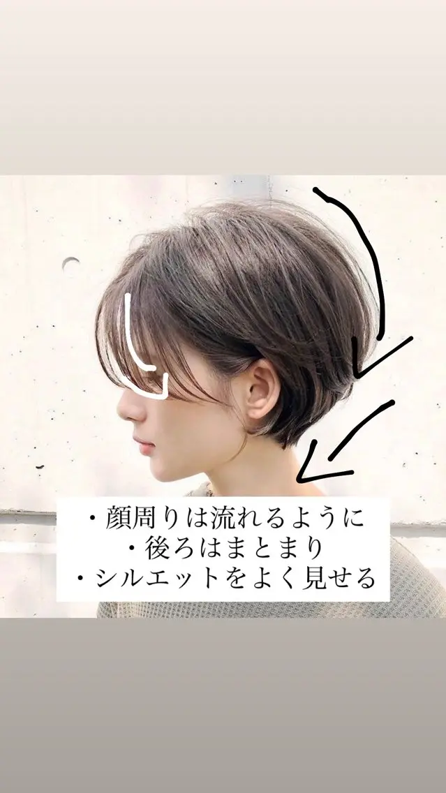 ショート カット ショートカット /顔まわり似合わせ✨のヘアスタイル