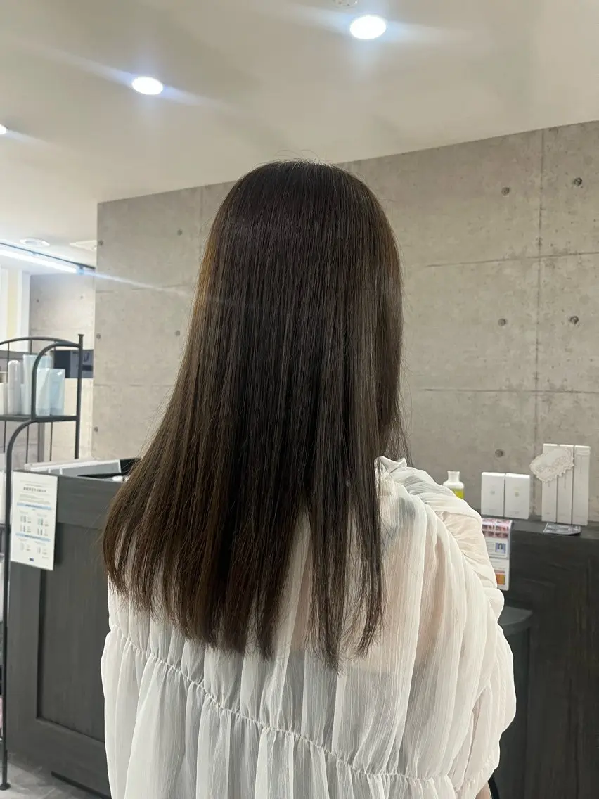 ロング カラー ブリーチ ブリーチなしカラー mm‪ ♡ yukaのヘアスタイル