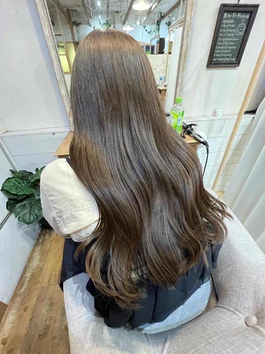ロング カラー トリートメント カット ヘアカラー トリートメント Cielo 🐈‍⬛ sawa 🐈‍⬛のヘアスタイル
