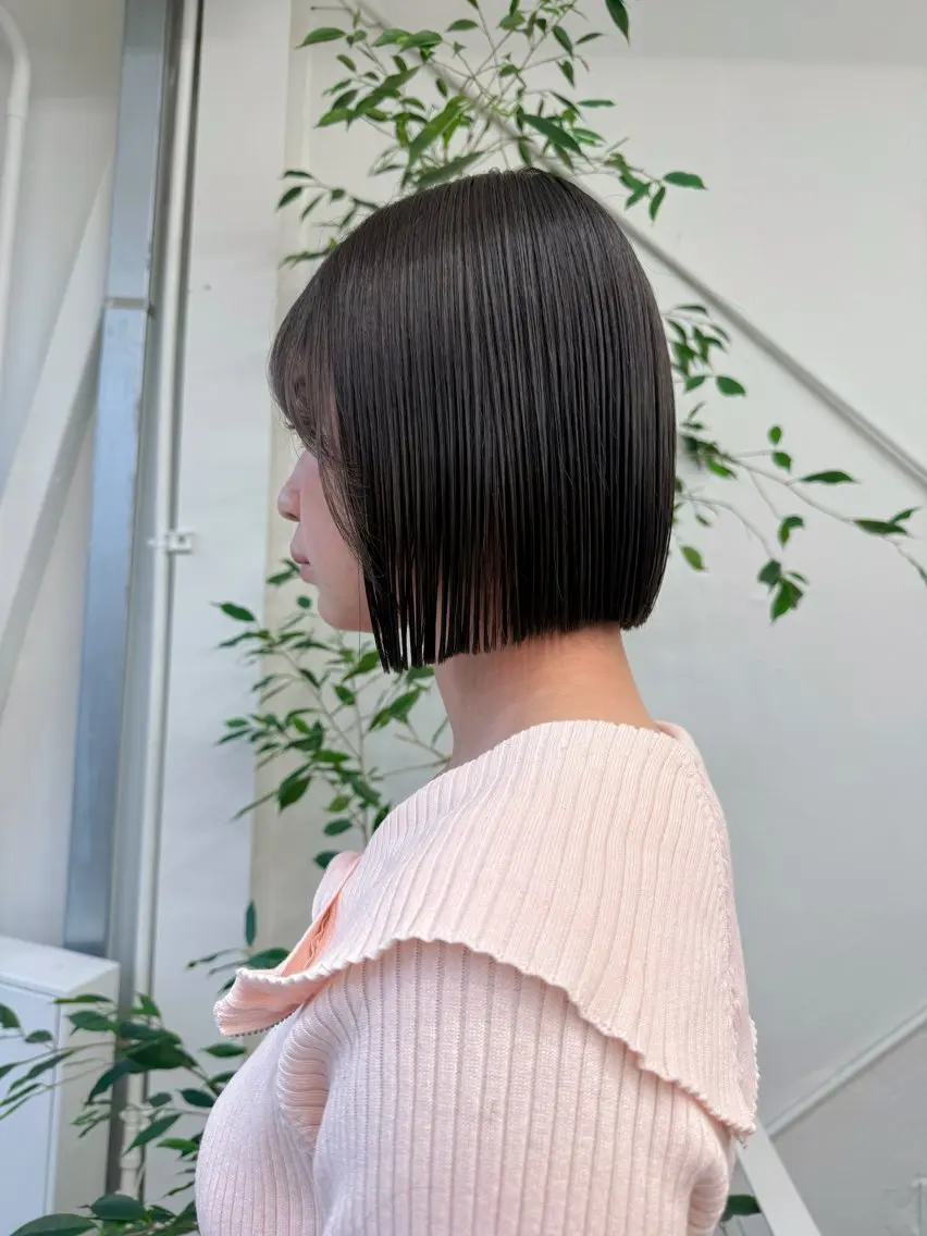 ミディアム カラー 角岡 真帆/ボブ/髪質改善のヘアスタイル