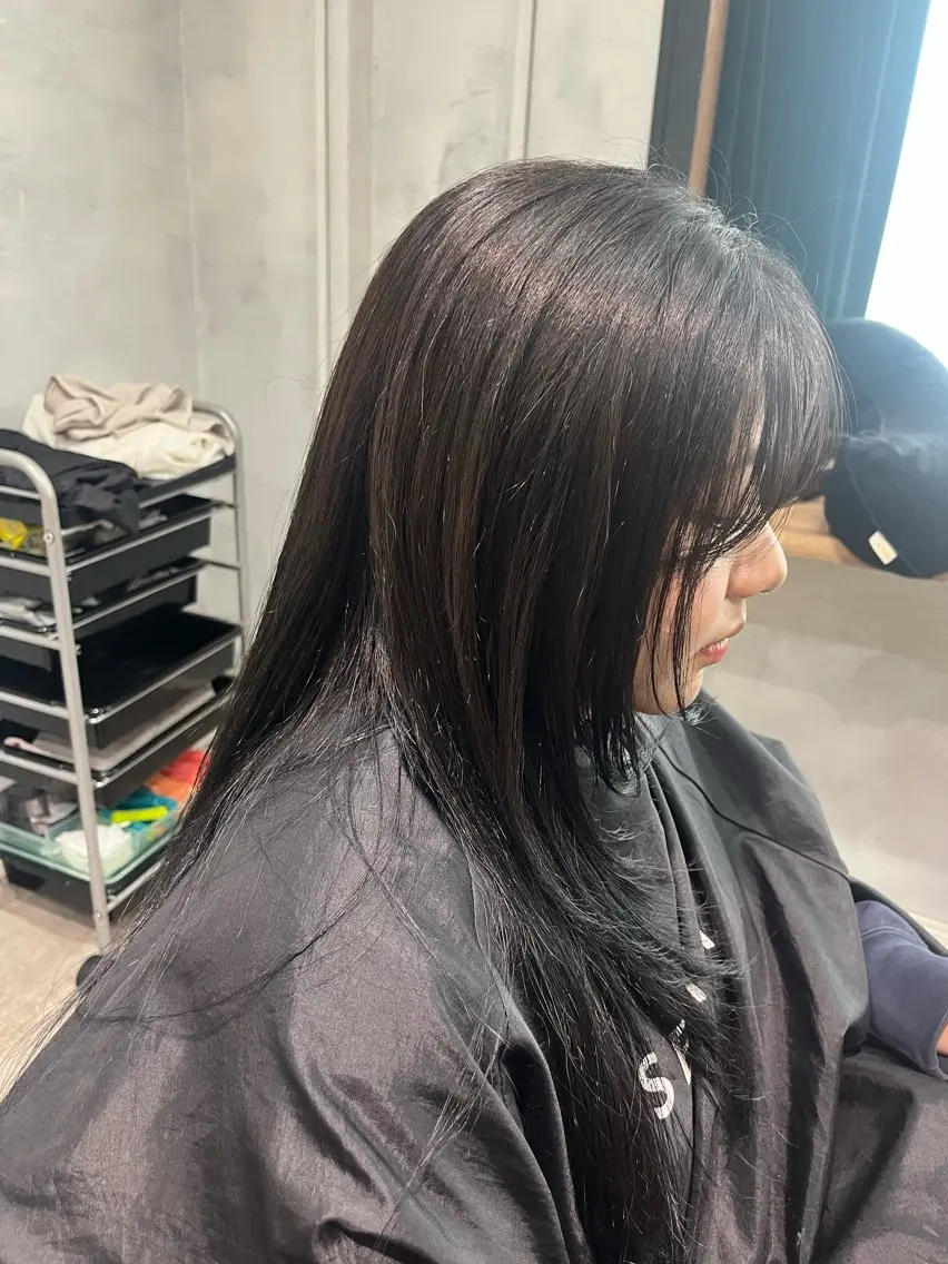 ロング カラー ヘアカラー 佐伯 美麗のヘアスタイル