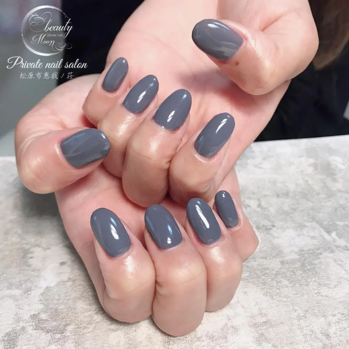 ネイル ジェルネイル ハート ワンカラーネイル パラジェル beauty ☪︎moonのネイルデザイン