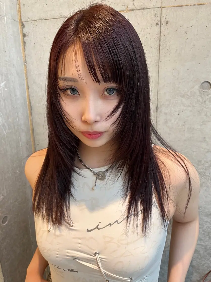 似合わせ韓国レイヤーカット🎀＋縮毛矯正(ストレートパーマ)の写真
