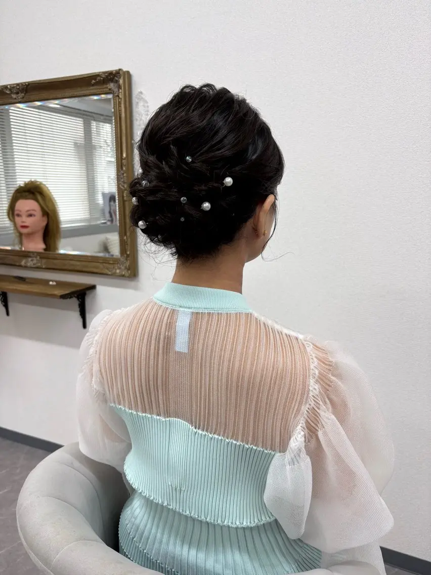 ヘアアレンジ 結婚式・ブライダル ヘアサロン ミカヅキのヘアスタイル