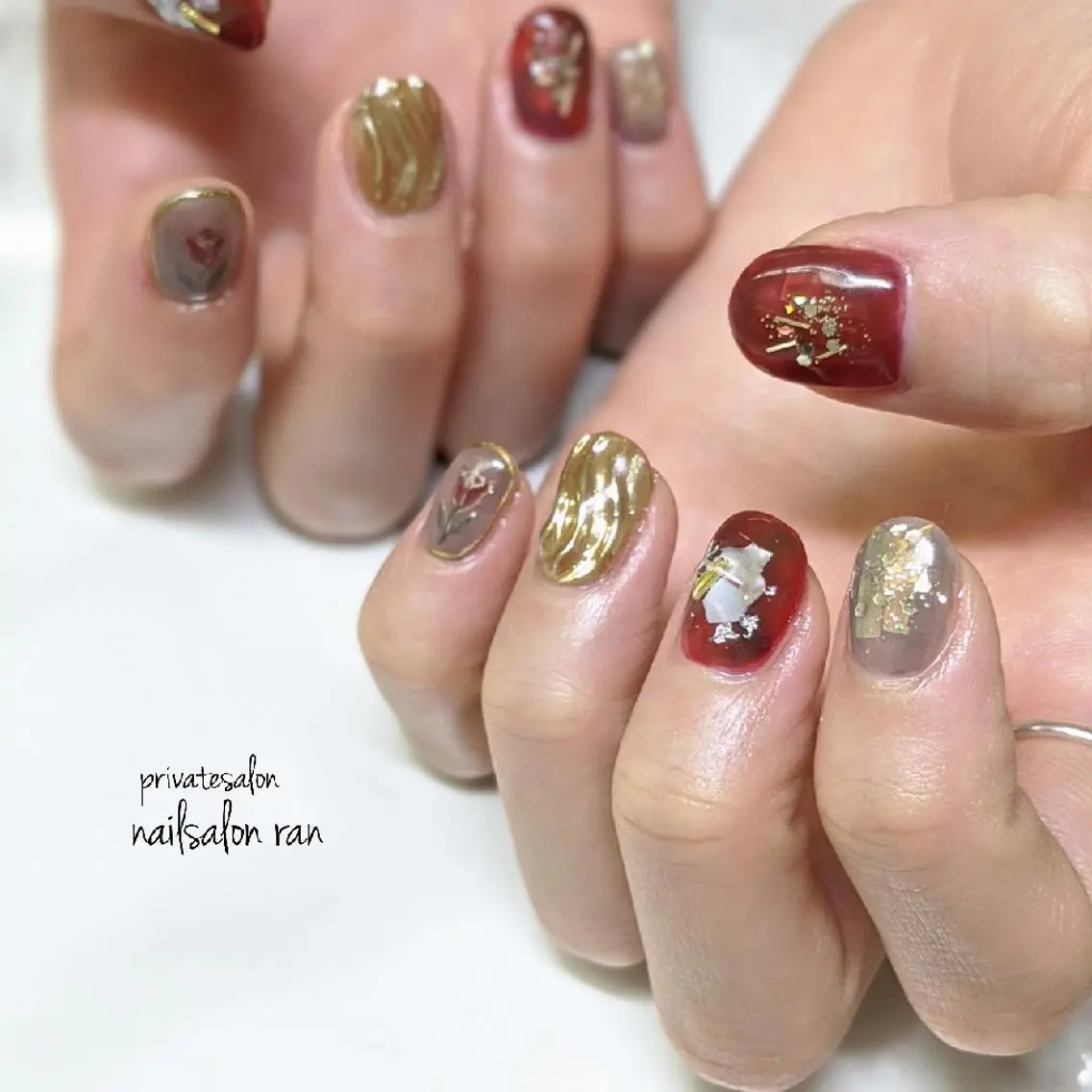 ネイル 持ち込み nailsalon ranのネイルデザイン