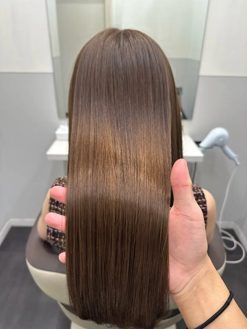 ロング カラー ベージュカラー 透明感カラー 髪質改善 トリートメント カット ヘアカラー トリートメント 【美髪矯正 /髪質改善】RINのヘアスタイル