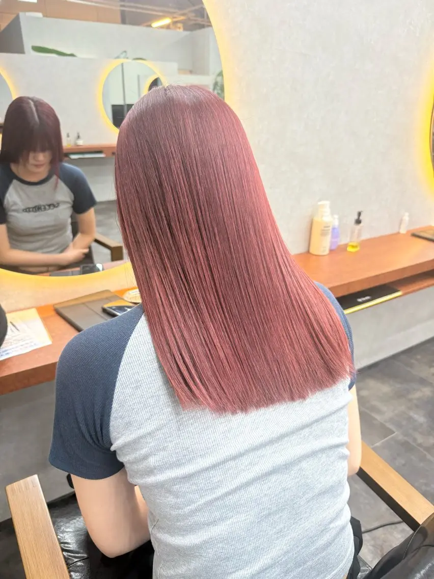 セミロング カラー カット ヘアカラー トリートメント 水野 亨祐のヘアスタイル