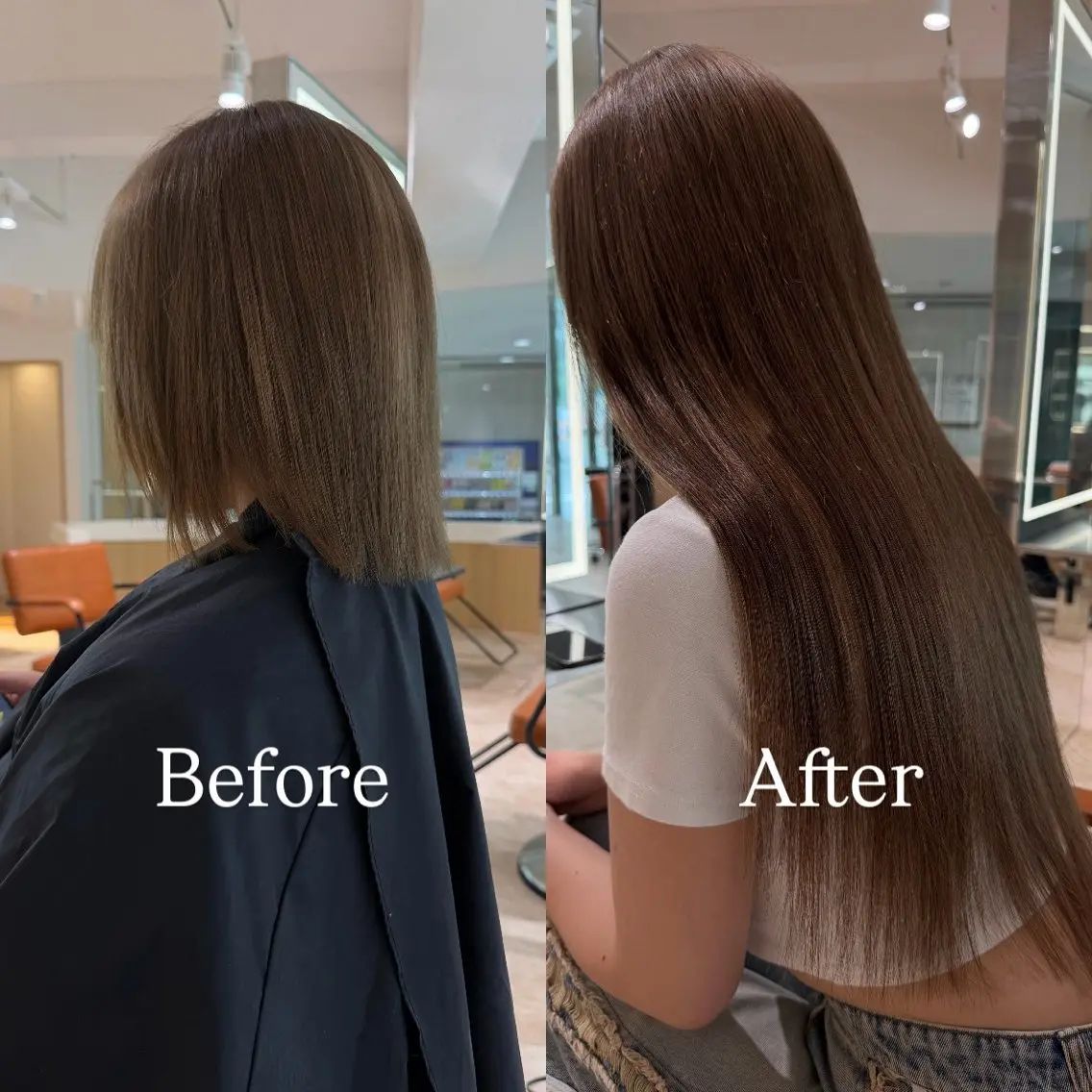 ロング カラー シールエクステ ハイトーンカラー エクステ ヘアカラー エクステ シールエクステ特化 ハイトーン、NANAのヘアスタイル