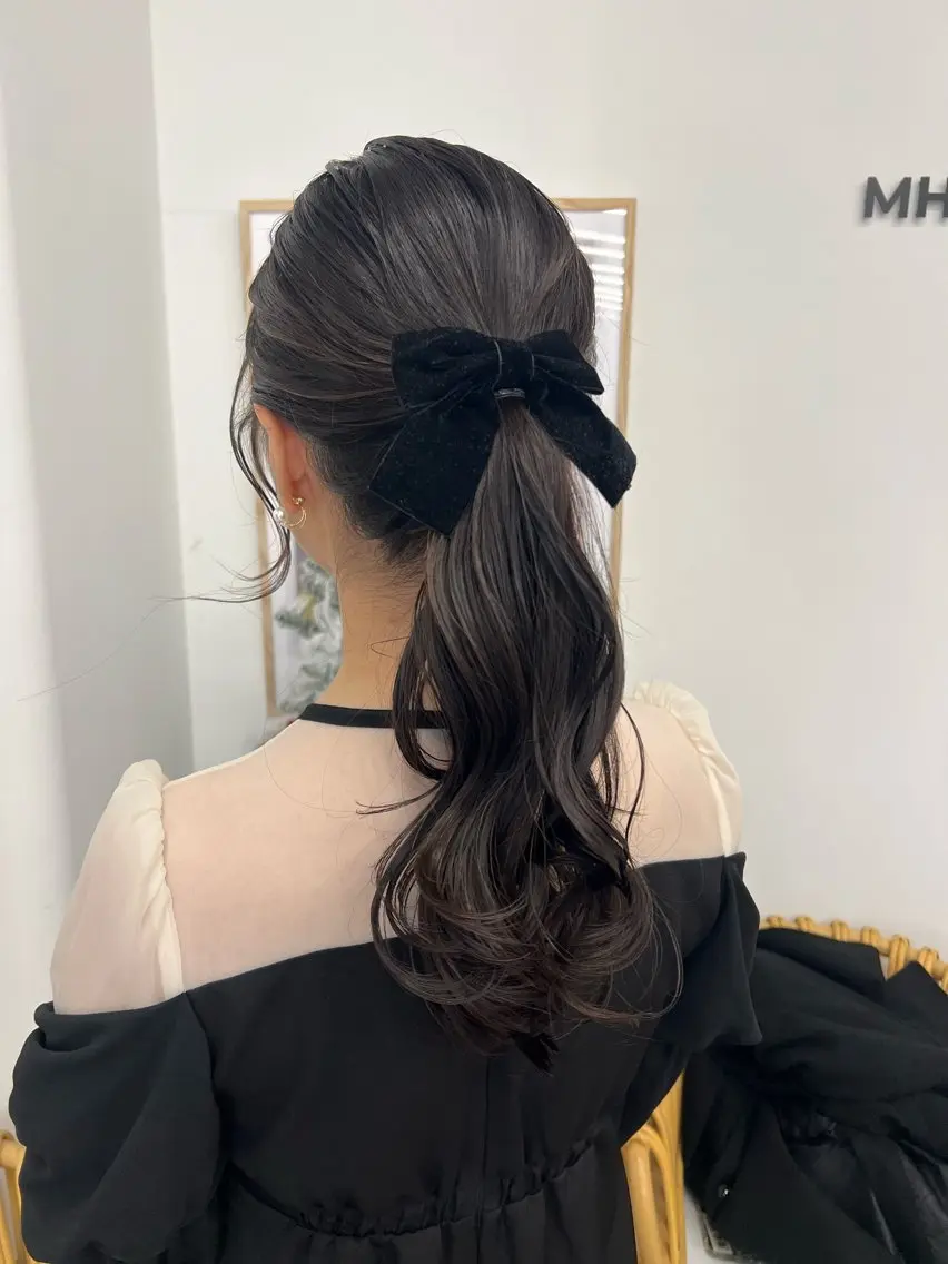 ヘアアレンジ ヘアセット アレンジ/ブラウン カラー HARU🕯のヘアスタイル