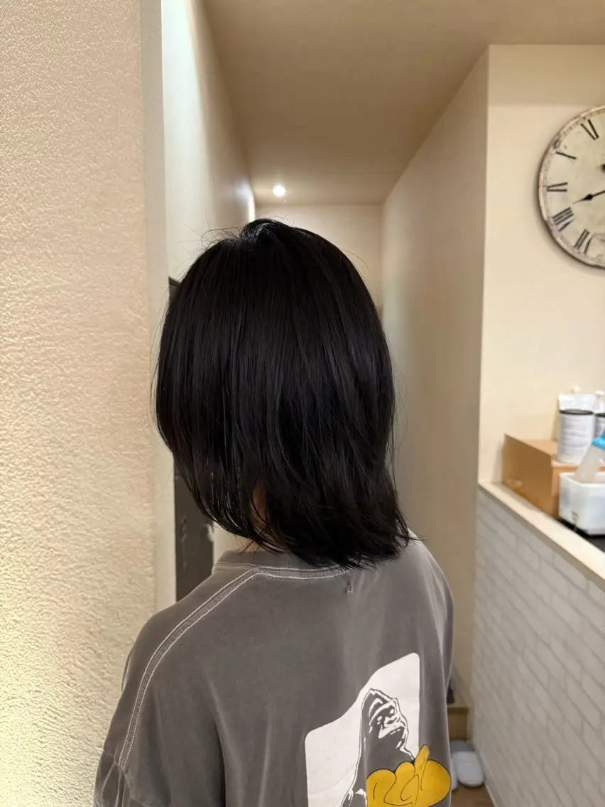 ミディアム care'A 廣瀬のヘアスタイル