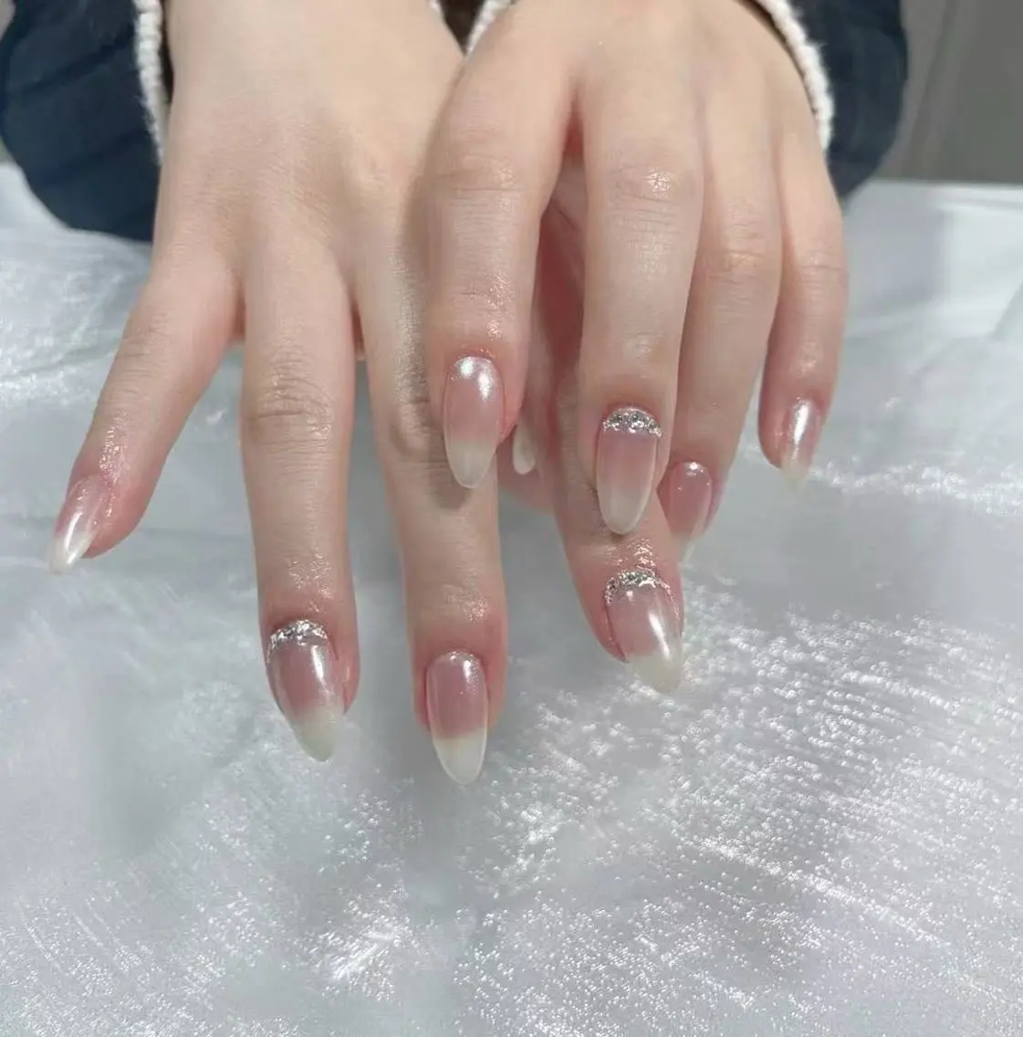 ネイル スカルプネイル シンプルネイル Lu nailsalonのネイルデザイン