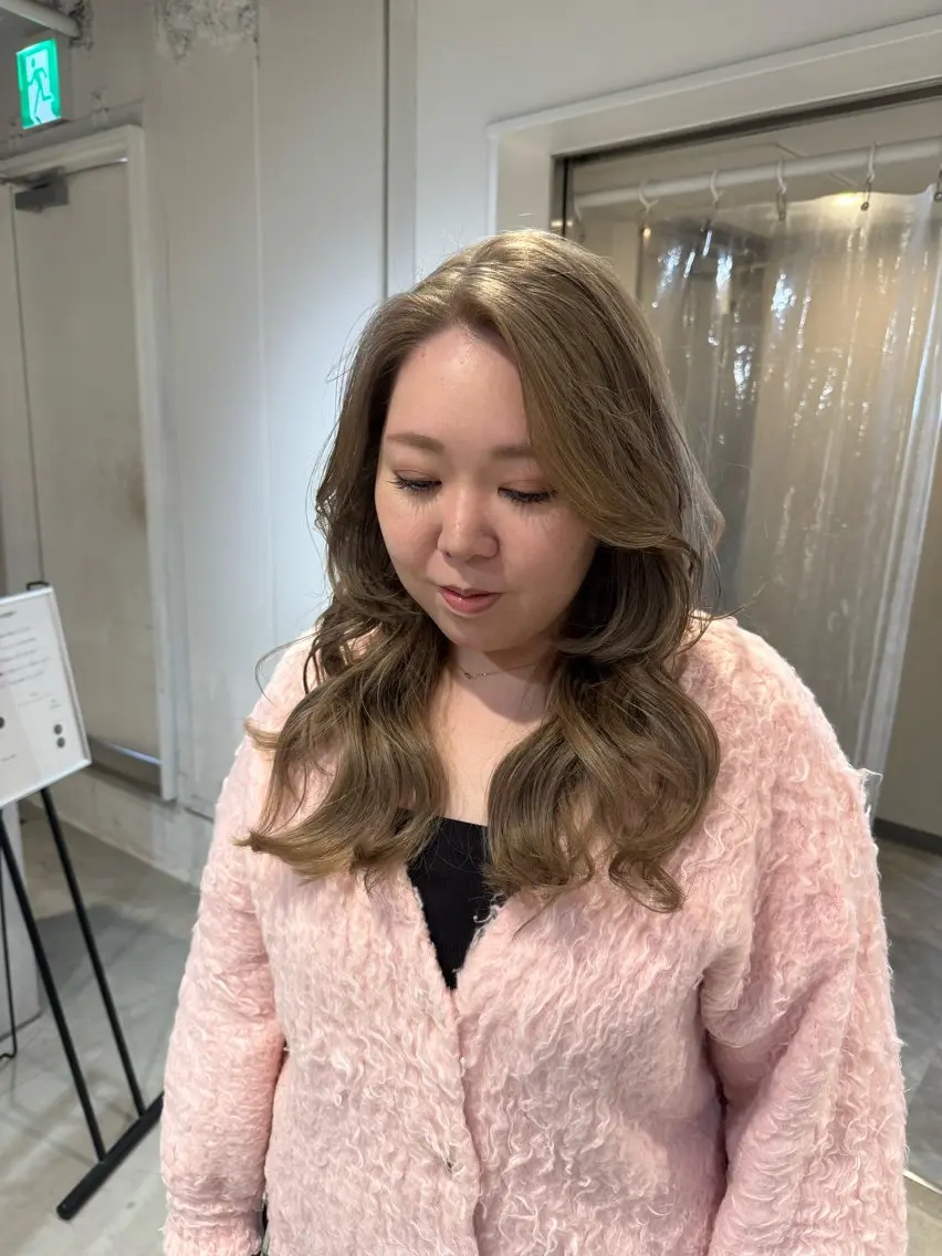 セミロング カット ヘアセット 新宿/顔周りカット +レイヤー=しずく♩のヘアスタイル