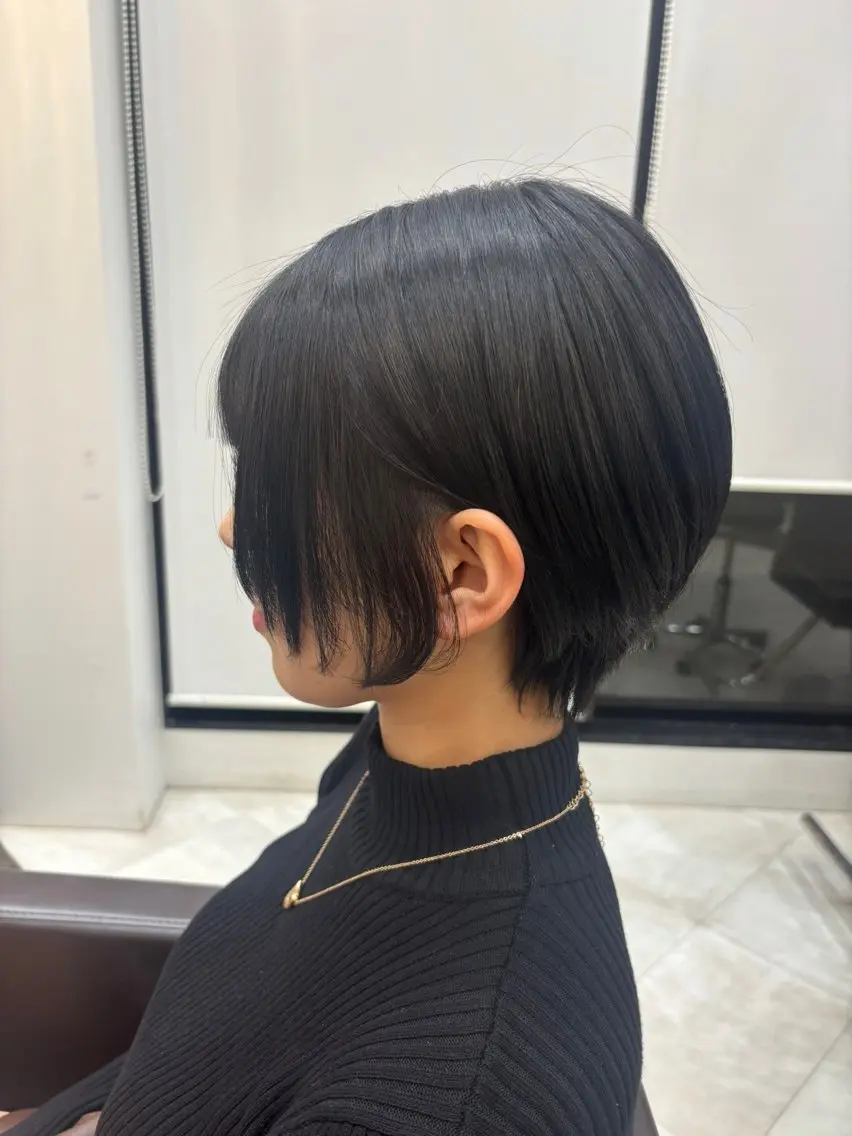 ショート 顔まわりレイヤー 顔周りカット レイヤーカット ショートヘア REM青葉台 きたじまのヘアスタイル