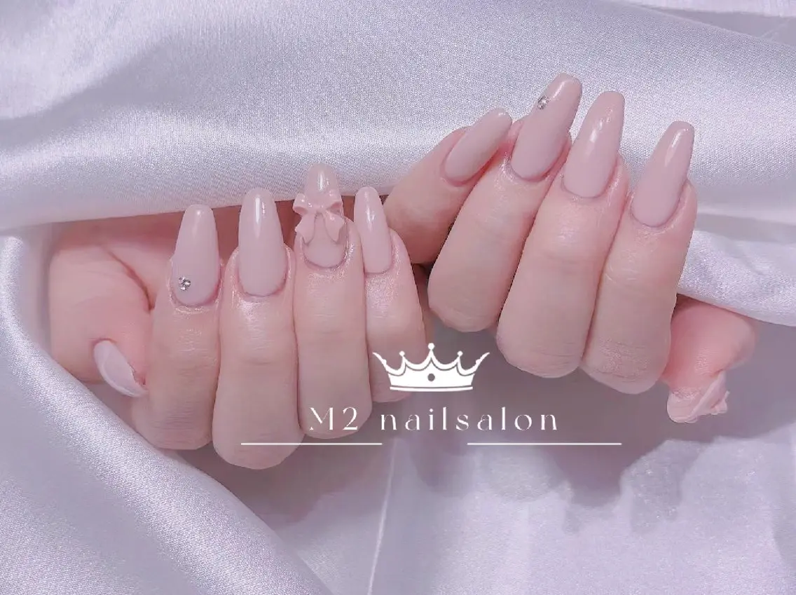 ネイル ストーンネイル ハンドネイル M×S Nail みなのネイルデザイン