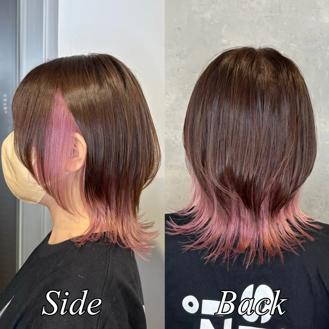 ショート カラー ヘアアレンジ インナーカラー ピンクカラー カット ヘアカラー トリートメント ｲﾝﾅｰｶﾗｰ屋さん 🫧伊藤拓実のヘアスタイル