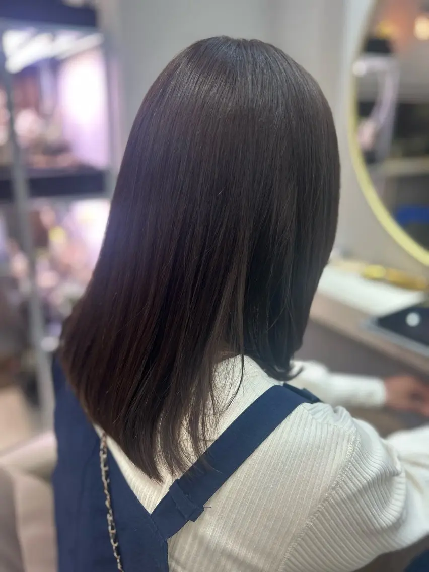 セミロング カット ヘアカラー 池田 太一のヘアスタイル